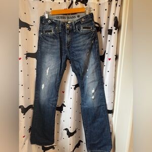 Guess Blue Straight Jeans with Classic Style